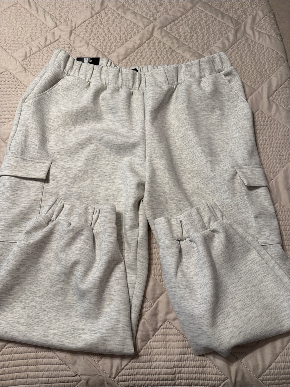 Express womens Heather Gray Cargo Joggers size XXL